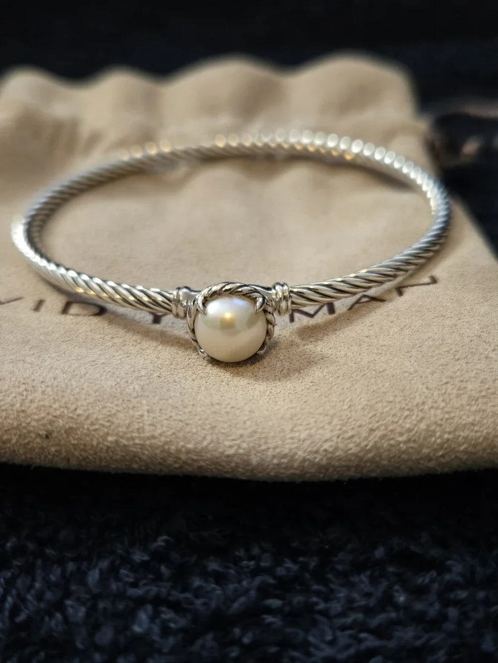David Yurman Chatelaine Bracelet with Pearl